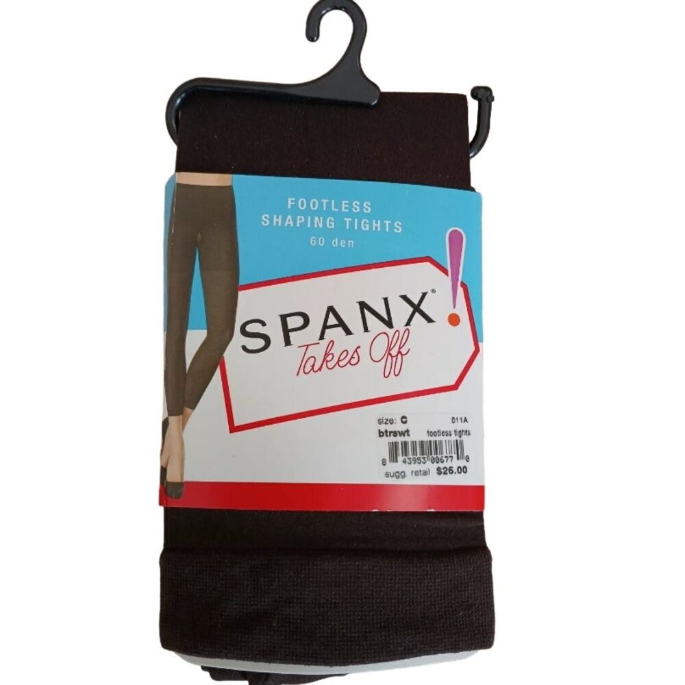 SPANX Takes Off Footless Shaping Tights Color - Bittersweet Brown - Size G